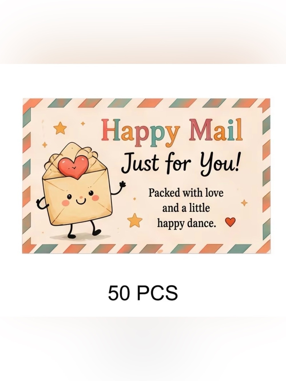 50 “Happy Mail Just for You” Business Cards